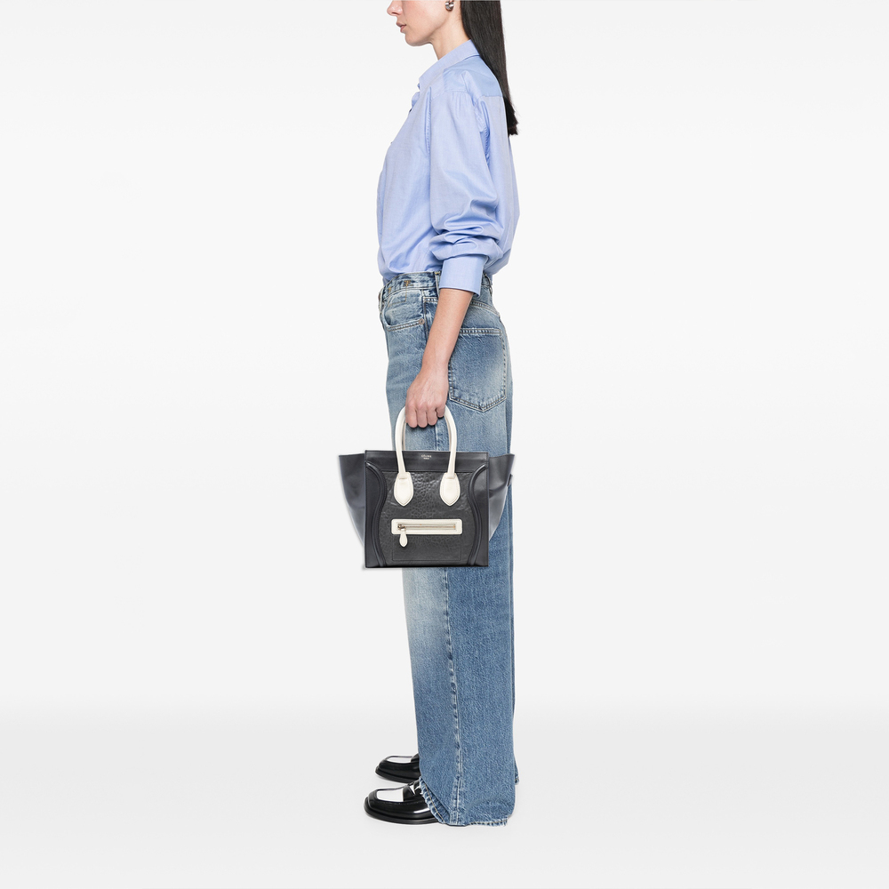 Pre-Loved Celine Mini Embossed Calfskin Luggage Tote - Picture 7 of 7